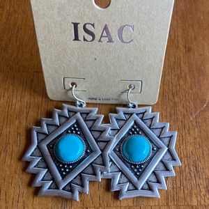 Aztec turquoise earrings